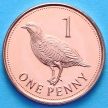 Монета Гибралтара 1 пенни 2011 год. Берберийская куропатка