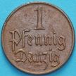 Монета Данциг 1 пфенниг 1923 год. 