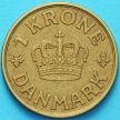 Монета Дания 1 крона 1938 год.