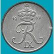 Монета Дания 1 эре 1969 год.