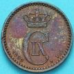 Монета Дания 1 эре 1899 год.