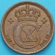 Монета Дания 2 эре 1915 год.