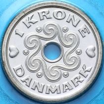 Дания 1 крона 2007 год. BU