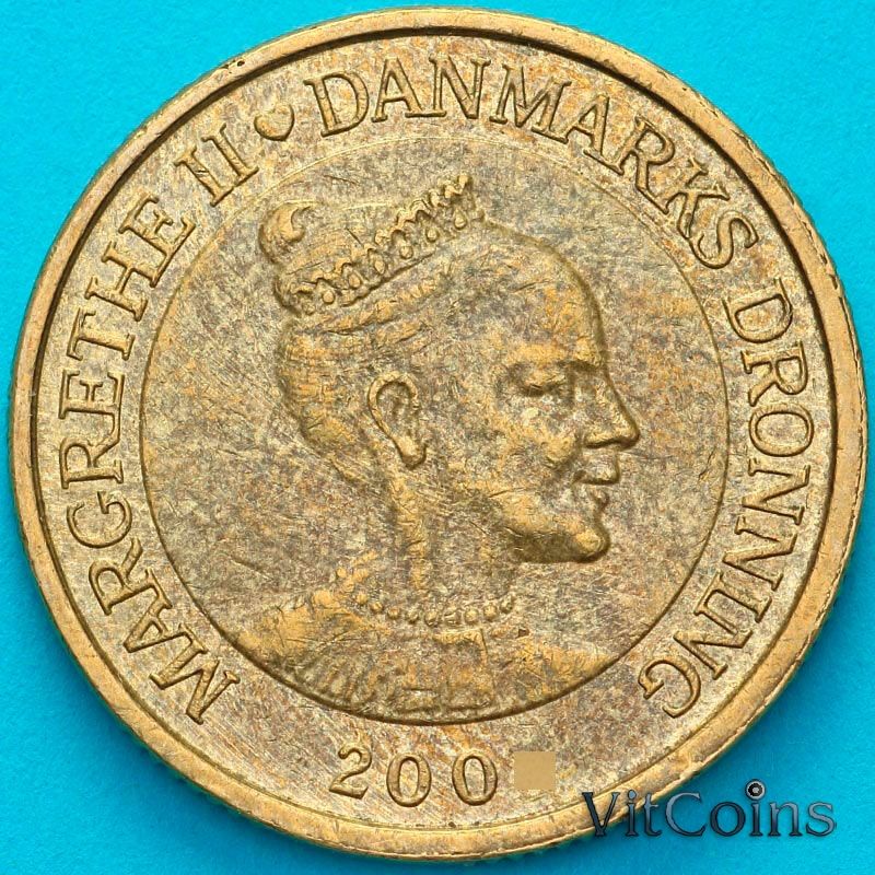 Монета Дания 20 крон 2004 год. VF