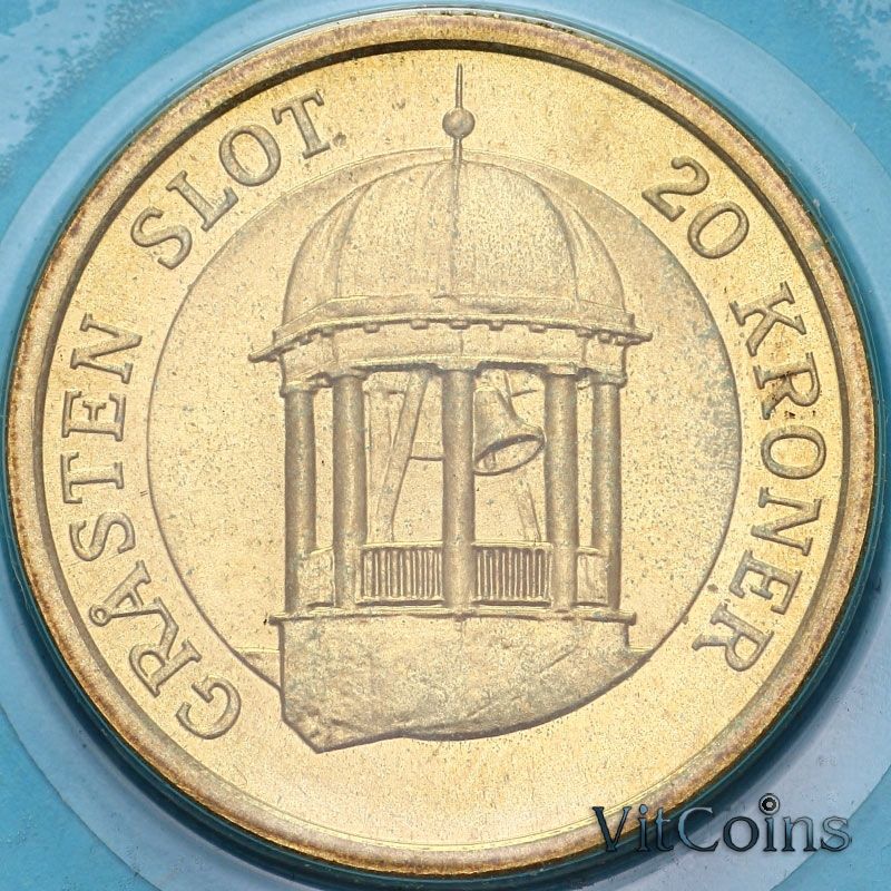 Монета Дании 20 крон 2006 год. Грастен. BU