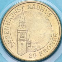 Дания 20 крон 2007 год. Башня Ратуши в Копенгагене. BU