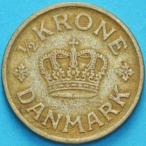Дания 1/2 кроны 1925 год.