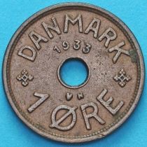 Дания 1 эре 1933 год.