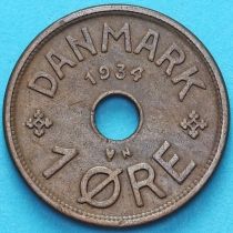 Дания 1 эре 1934 год.