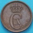 Монета Дания 1 эре 1894 год.