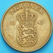 Монета Дания 2 кроны 1947 год. Фредерик IX.