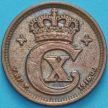 Монета Дания 2 эре 1916 год.
