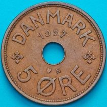 Дания 5 эре 1927 год.