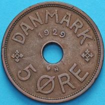 Дания 5 эре 1929 год.