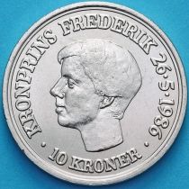 Дания 10 крон 1986 год. Кронпринц Фредерик