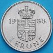 Монета Дания 1 крона 1988 год. ♥ R