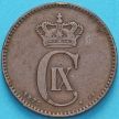 Монета Дания 2 эре 1875 год. CS