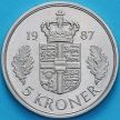 Монета Дания 5 крон 1987 год.