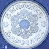 Дания 5 крон 1990 год. BU