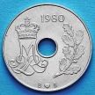 Монета Дании 25 эре 1974-1987 год.