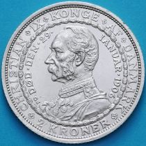 Дания 2 кроны 1906 год. Серебро.