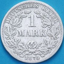 Германия 1 марка 1874 год. F Германия 1 марка 1874 год. F