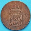 Монета Бавария 2 пфеннига 1835 год.
