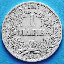 Германия 1 марка 1900 год. Серебро А.