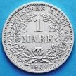 Монета Германии 1 марка 1909 год. Серебро D.