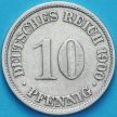 Монета Германия 10 пфеннигов 1900 год. F.
