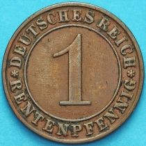 Германия 1 рентенпфенниг 1923 год. G