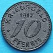 Монета Германии 10 пфеннигов 1917 год. Нотгельд Бармен.