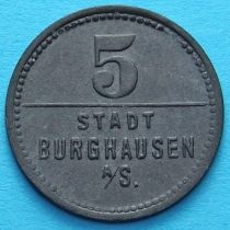 Германия 5 пфеннигов 1918 год. Нотгельд Бургхаузен на Зальцахе.