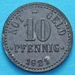 Монета Германии 10 пфеннигов 1921 год. Нотгельд Брауншвейг.