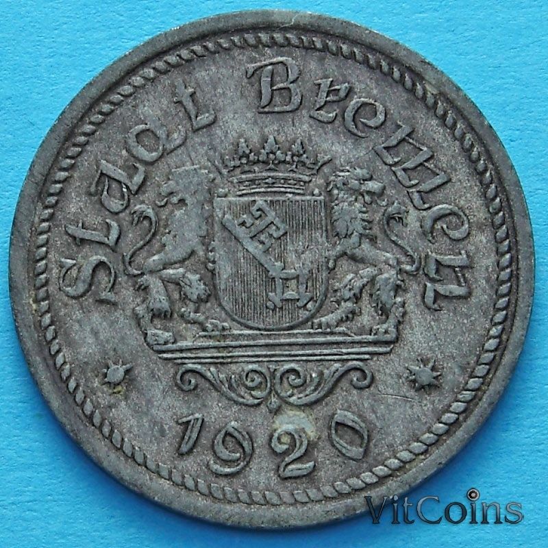 Монета Германии 50 пфеннигов 1920 год. Нотгельд Бремен.