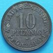 Монета Германии 10 пфеннигов 1917 год. Нотгельд Пфорцхайм