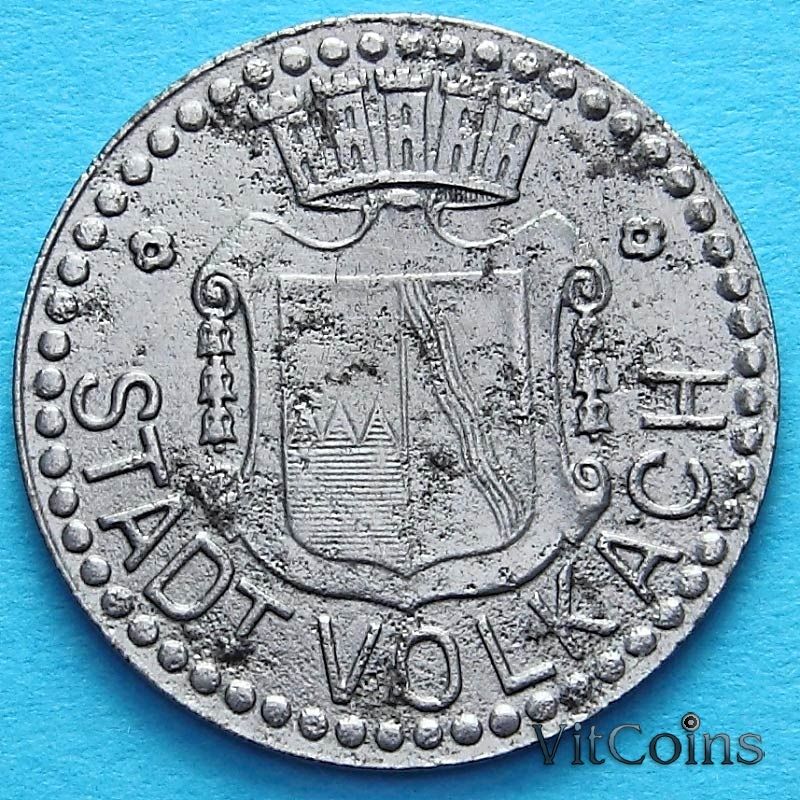 Монета Германии 10 пфеннигов 1918 год. Нотгельд Фольках.