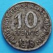Монета Германии 10 пфеннигов 1918 год. Нотгельд Гёппинген.