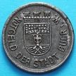 Монета Германии 10 пфеннигов 1919 год. Нотгельд Буер. Железо.