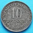 Монета Германии 10 пфеннигов 1918 год. Нотгельд Пфорцхайм