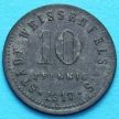 Монета Германии 10 пфеннигов 1917 год. Нотгельд Вайсенфельс.