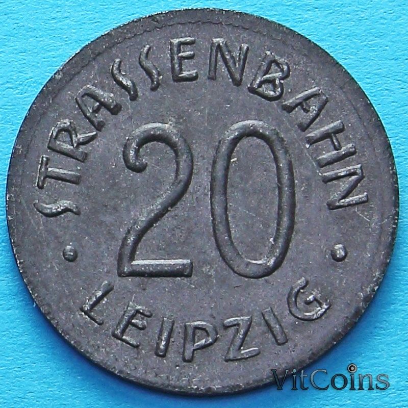 Монета Германии 20 пфеннигов 1920 год. Нотгельд Лейпциг.