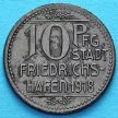 Монета Германии 10 пфеннигов 1918 год. Нотгельд Фридрихсхафен.