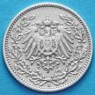 Монета Германии 1/2 марки 1905 год. Серебро. Е.