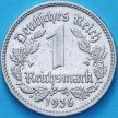 Монета Германия 1 рейхсмарка 1936 год. D