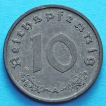 Германия 10 рейхспфеннигов 1941 год. А.