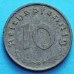 Монета Германии 10 рейхспфеннигов 1941 год. G.
