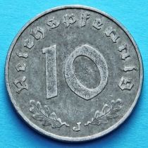 Германия 10 рейхспфеннигов 1940 год. J.