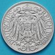Монета Германия 25 пфеннигов 1909 год. А.
