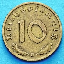 Германия 10 рейхспфеннигов 1939 год. D.